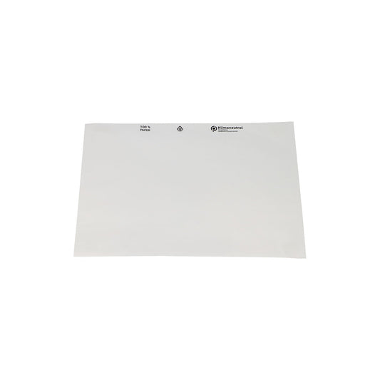 Document pouches made of paper, transparent, pack of 1000, LxW 240 x 175 mm.