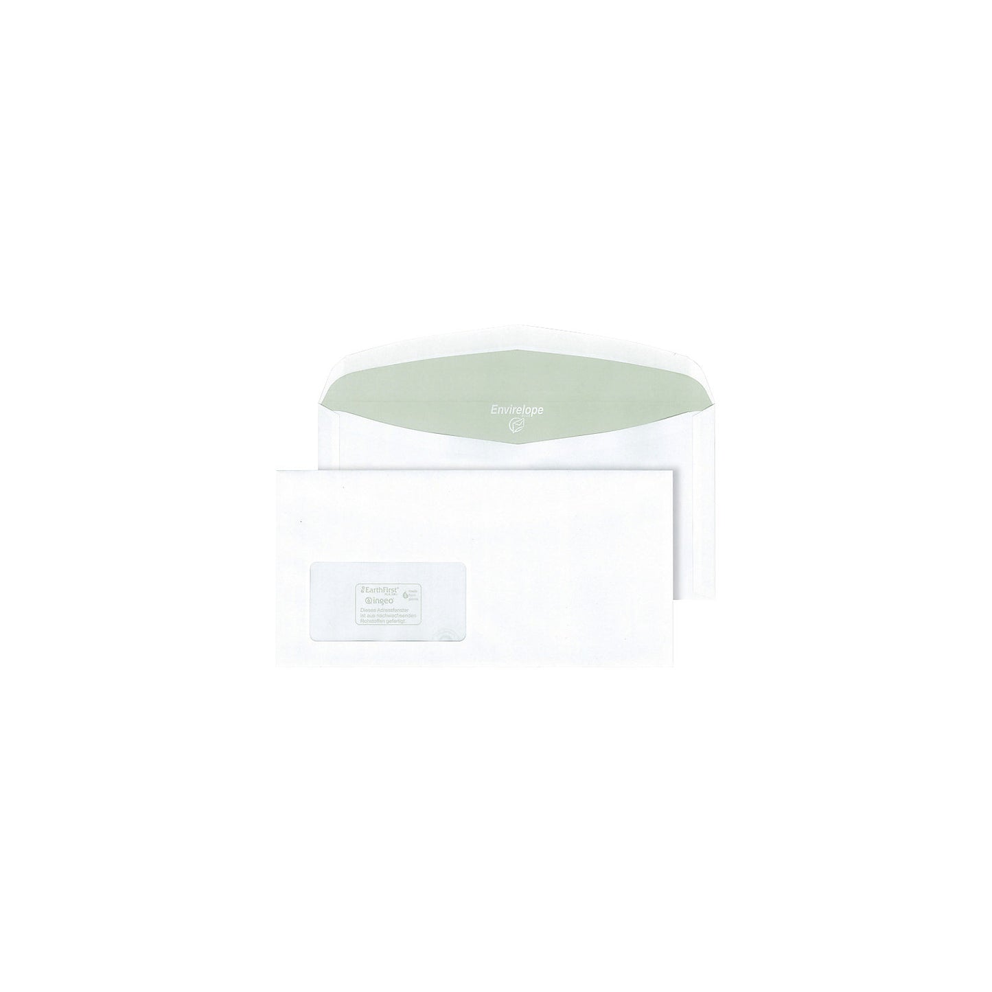 Envirelope® envelopes, white, format C6/C5, with window, pack of 1000.