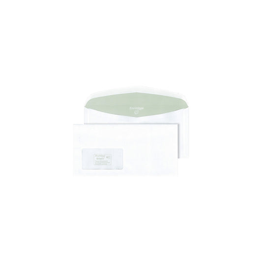 Envirelope® envelopes, white, format C6/C5, with window, pack of 1000.