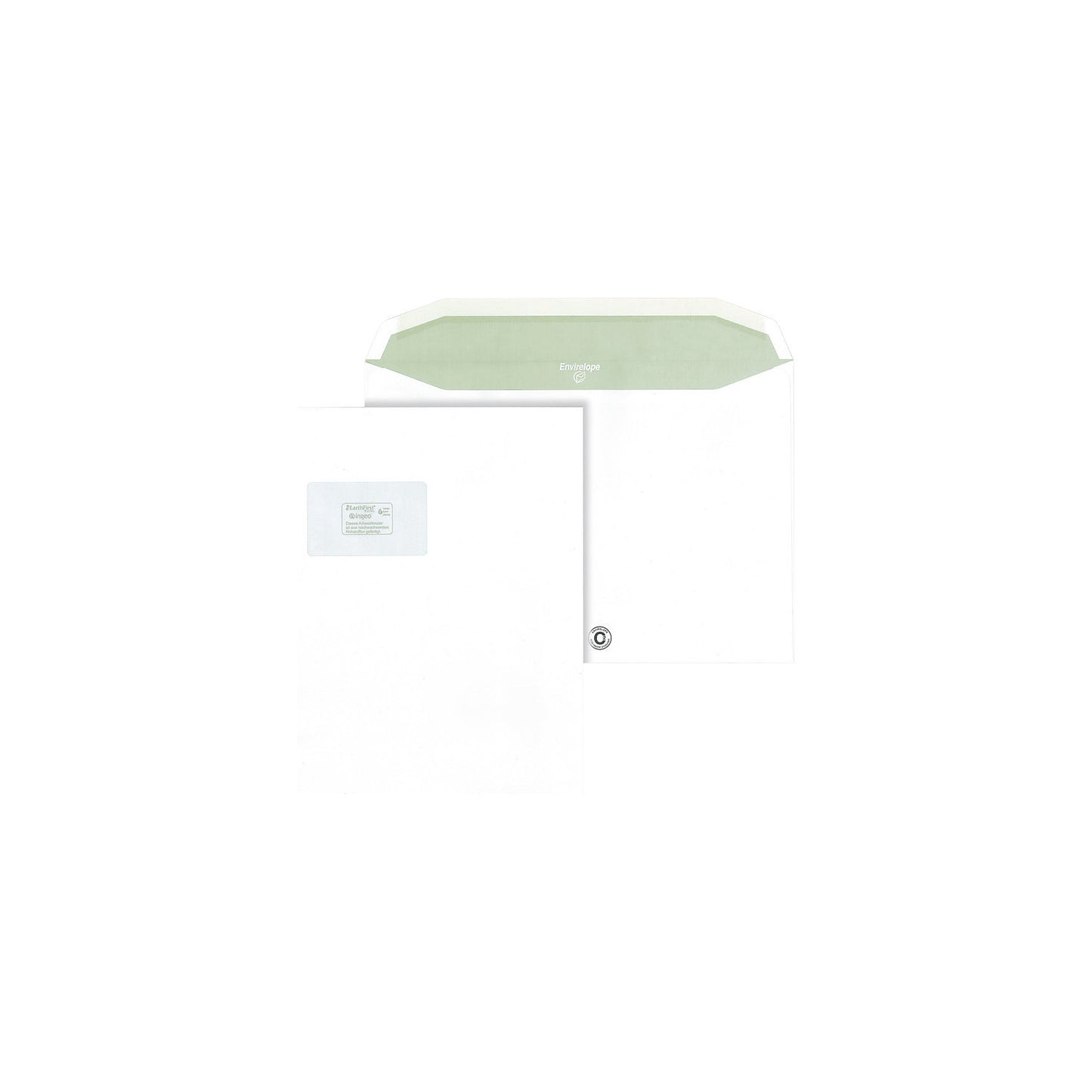 Envirelope® envelopes, white, format C4, with window, pack of 500.