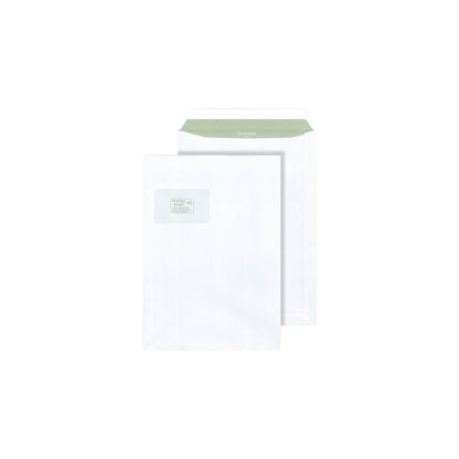 Envirelope® envelopes, white, format C4, with window, pack of 250.