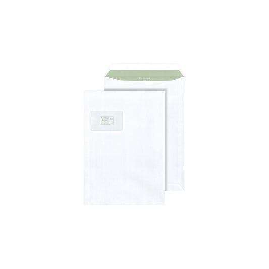 Envirelope® envelopes, white, format C4, with window, pack of 250.
