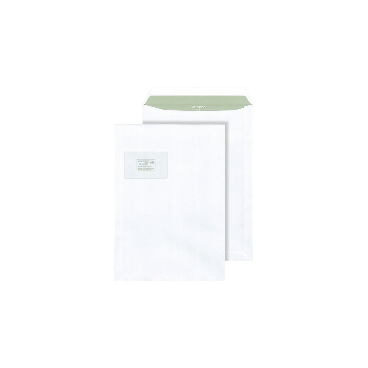 Envirelope® envelopes, white, format C4, with window, pack of 250.