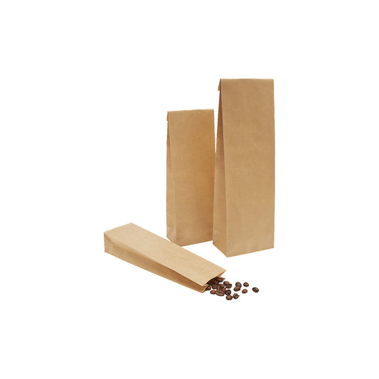 Box bottom bags, made of kraft paper, parchment substitute, LxW 205 x 70 mm, pack of 1000.