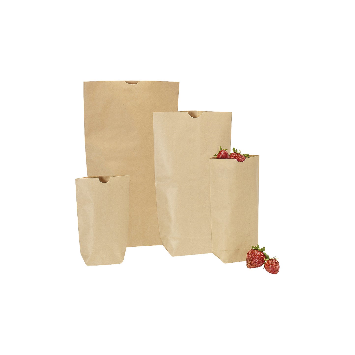 Cross bottom bags, made of kraft paper, 1-ply, LxW 370 x 230 mm, pack of 500.