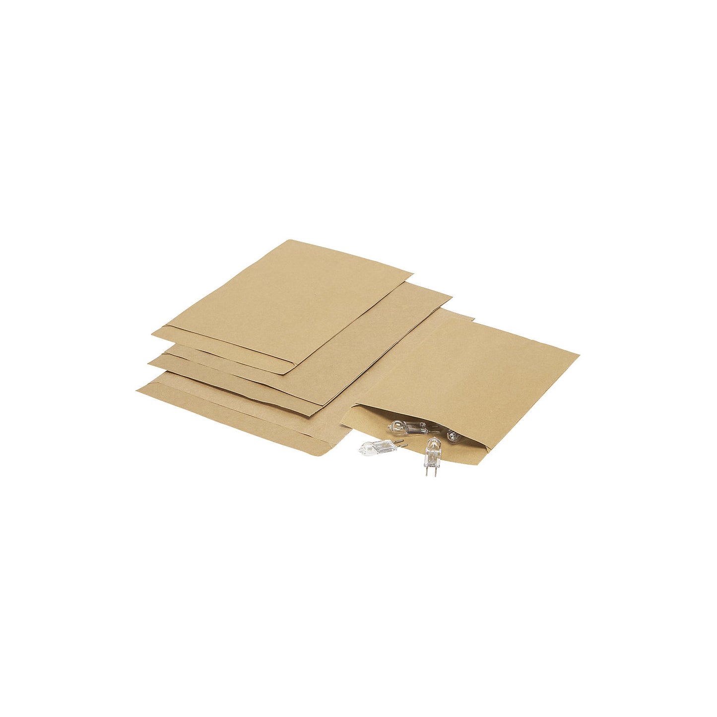 Flat bags, made from kraft paper, LxW 160 x 115 mm, 70 g/m², pack of 500.