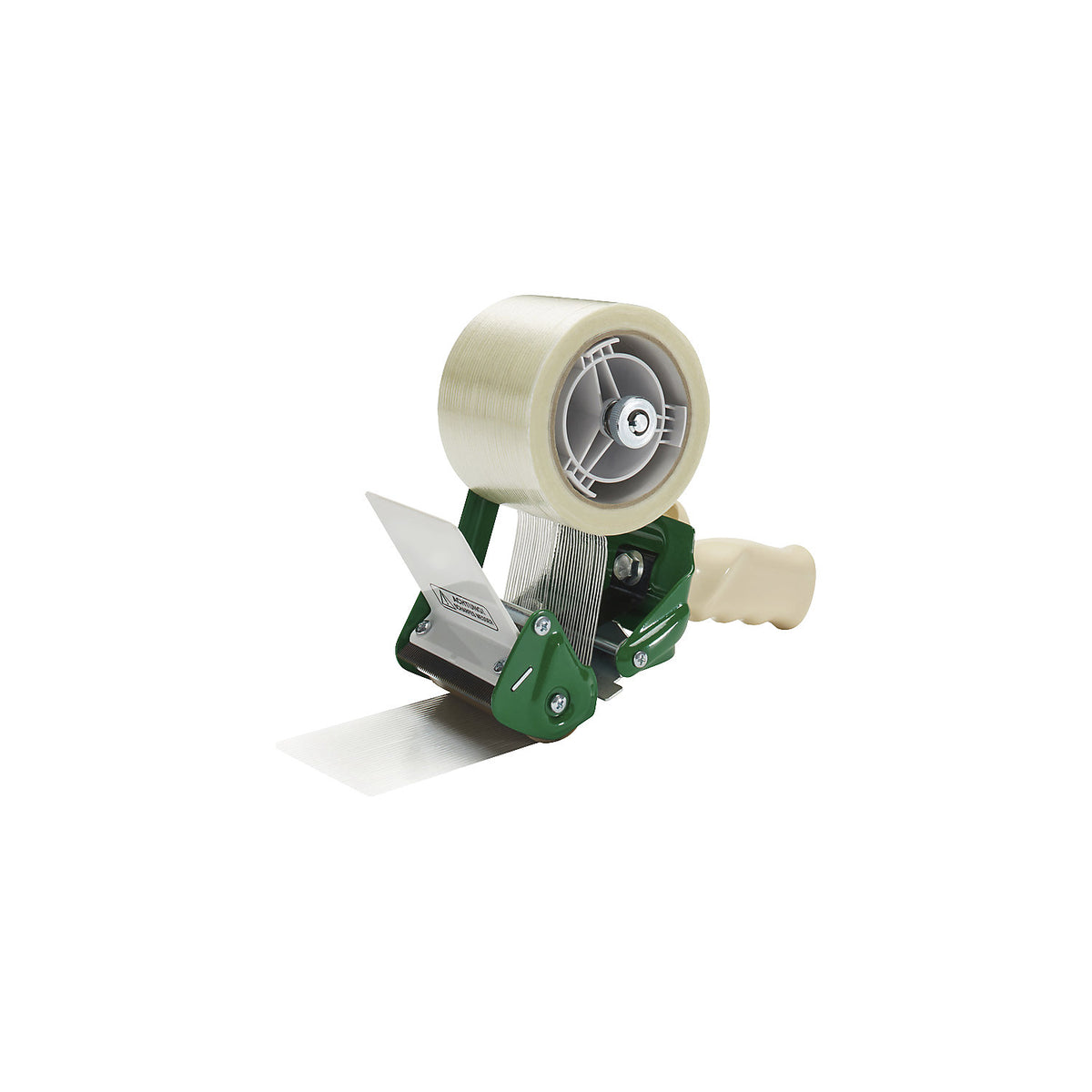 Filament dispenser, extra wide, with brake, for tape widths 50 / 75 mm.