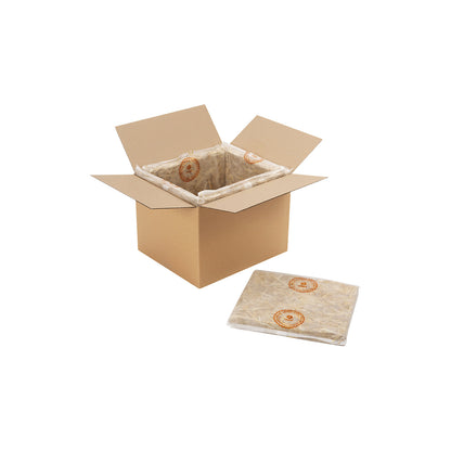 Landbox® straw thermo box, incl. panels, pack of 6, internal dimensions 550 x 350 x 300 mm.