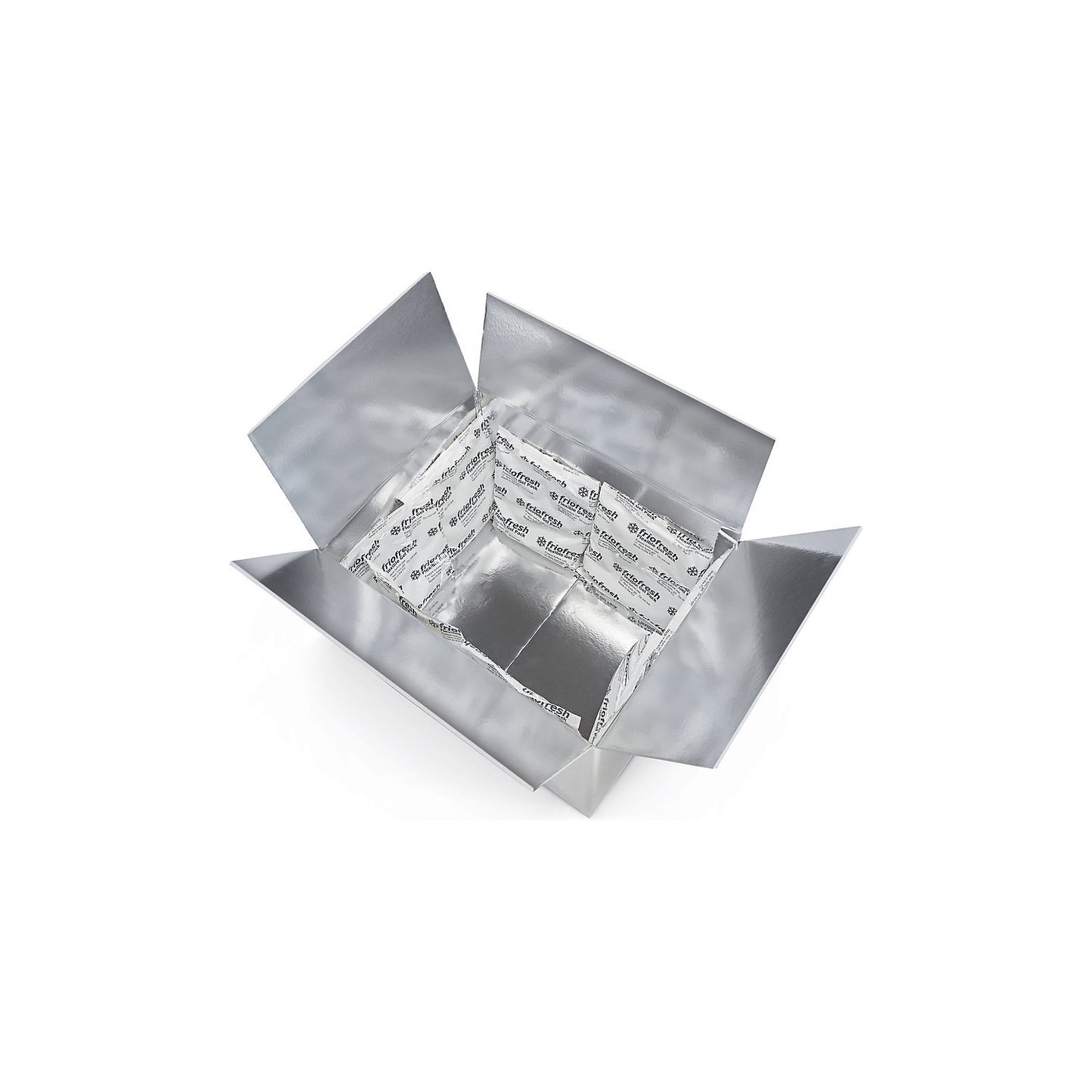 Thermo box set, for 24 h refrigerated shipment, internal dimensions 400 x 300 x 250 mm, 8 cooling packs.