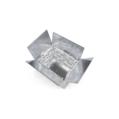 Thermo box set, for 24 h refrigerated shipment, internal dimensions 400 x 300 x 250 mm, 8 cooling packs.