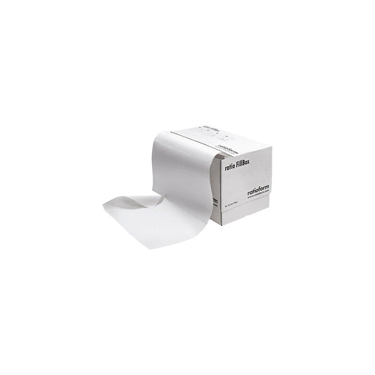 Paper filler in dispenser box, width 375 mm, white, total length 360 m, 65 g/m².