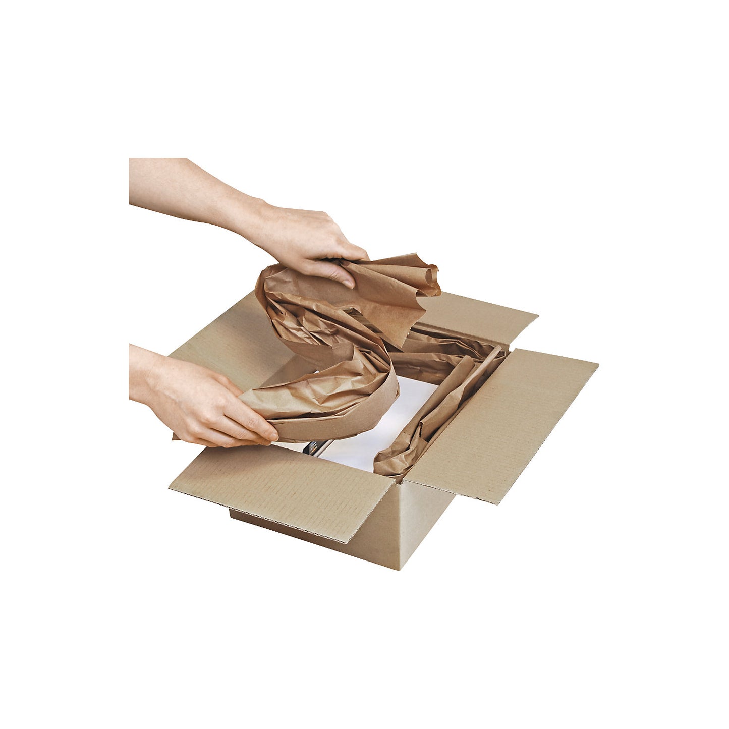 FillPak Go™ paper in a dispenser box, brown, roll length 360 m, 70 g/m².