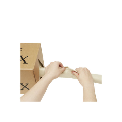 Grass paper packing paper, width 375 mm, dispenser box, length 250 m, 80 g/m².