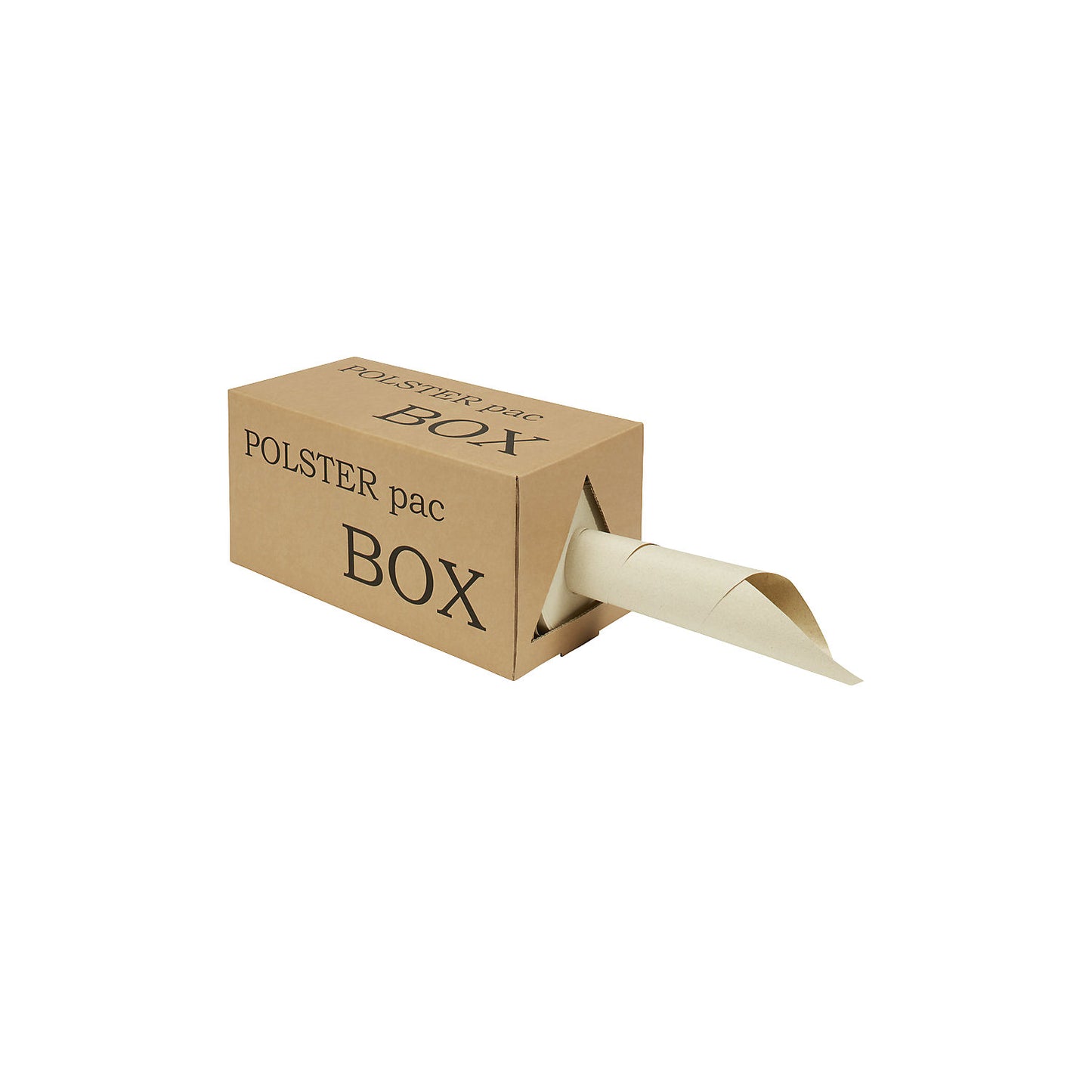 Grass paper packing paper, width 375 mm, dispenser box, length 250 m, 80 g/m².