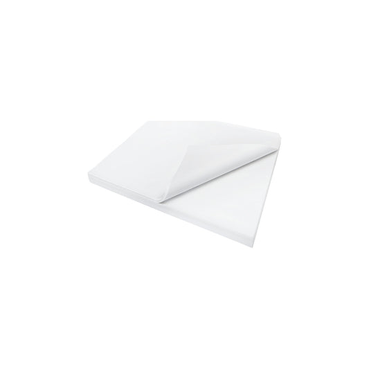 Tissue paper, white, chlorine and acid free, LxW 1000 x 750 mm, pack of 1100.