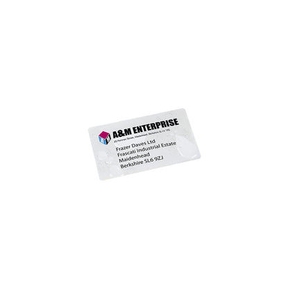 Weatherproof shipping labels, tear proof, LxW 199.6 x 289.1 mm, pack of 25 labels.