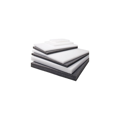 Foam panel, made of PE, pack of 20, LxW 600 x 600 mm, white, material thickness 25 mm.