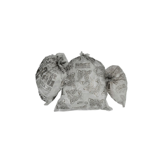 Wildbag waste sack, 100% wild plastic, 25 µm, 35 l, pack of 180.