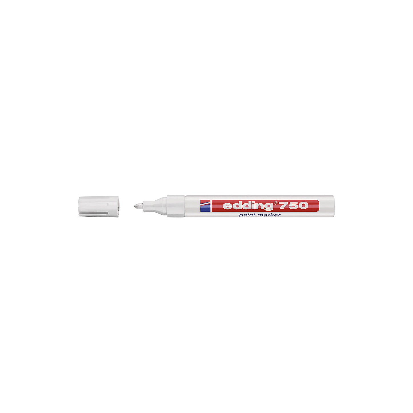 edding® 750 paint marker, line width 2 - 4 mm, pack of 10, white.