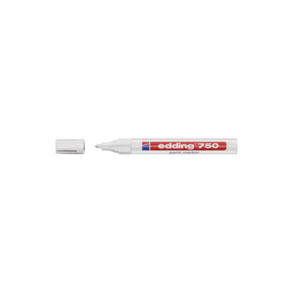 edding® 750 paint marker, line width 2 - 4 mm, pack of 10, white.