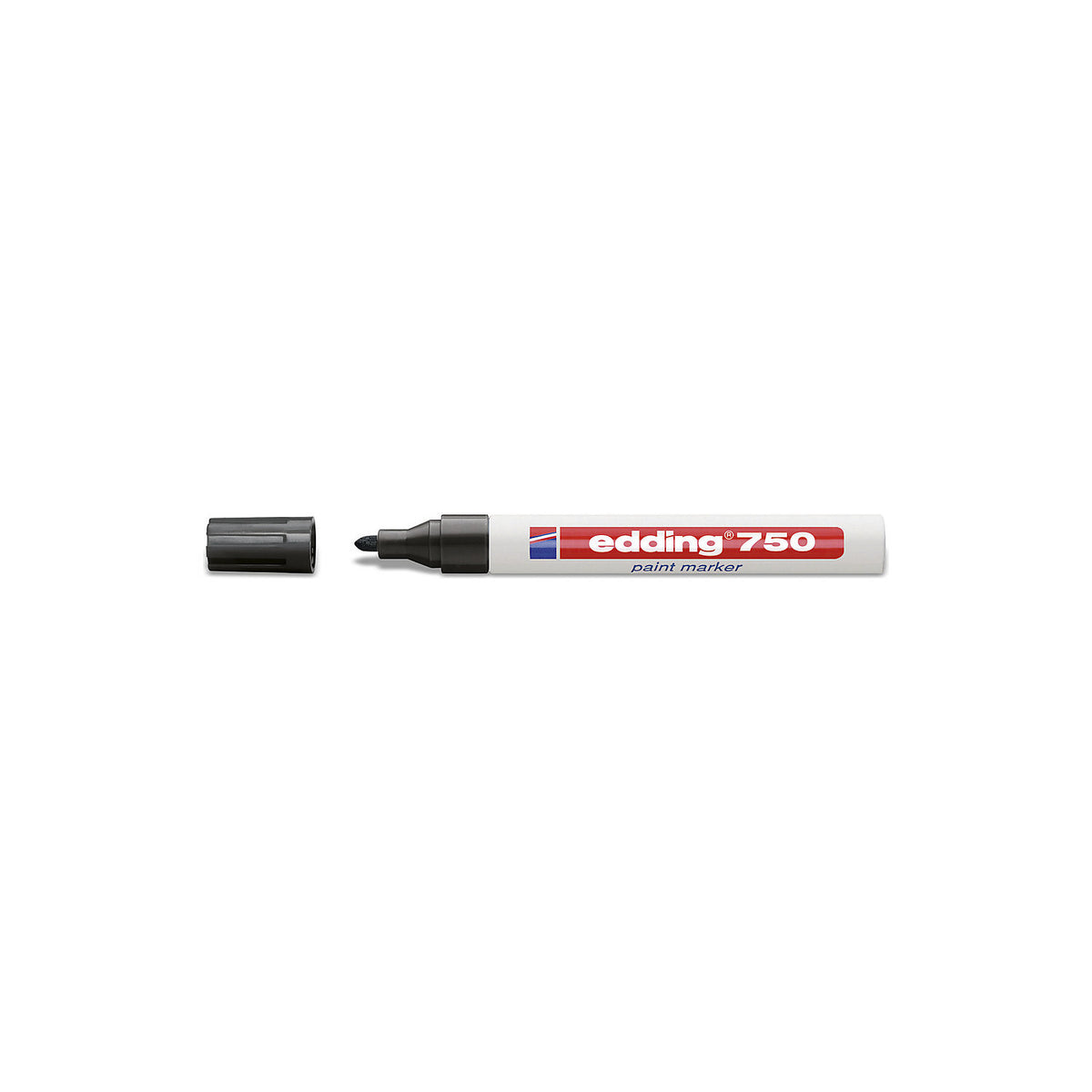 edding® 750 paint marker, line width 2 - 4 mm, pack of 10, black.