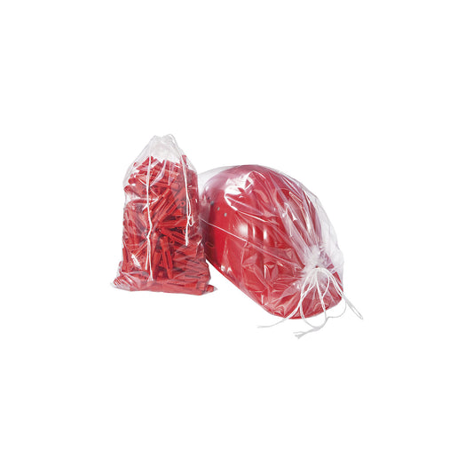 Drawstring bag, 50 µm thick, LDPE, pack of 100, LxW 600 x 400 mm.