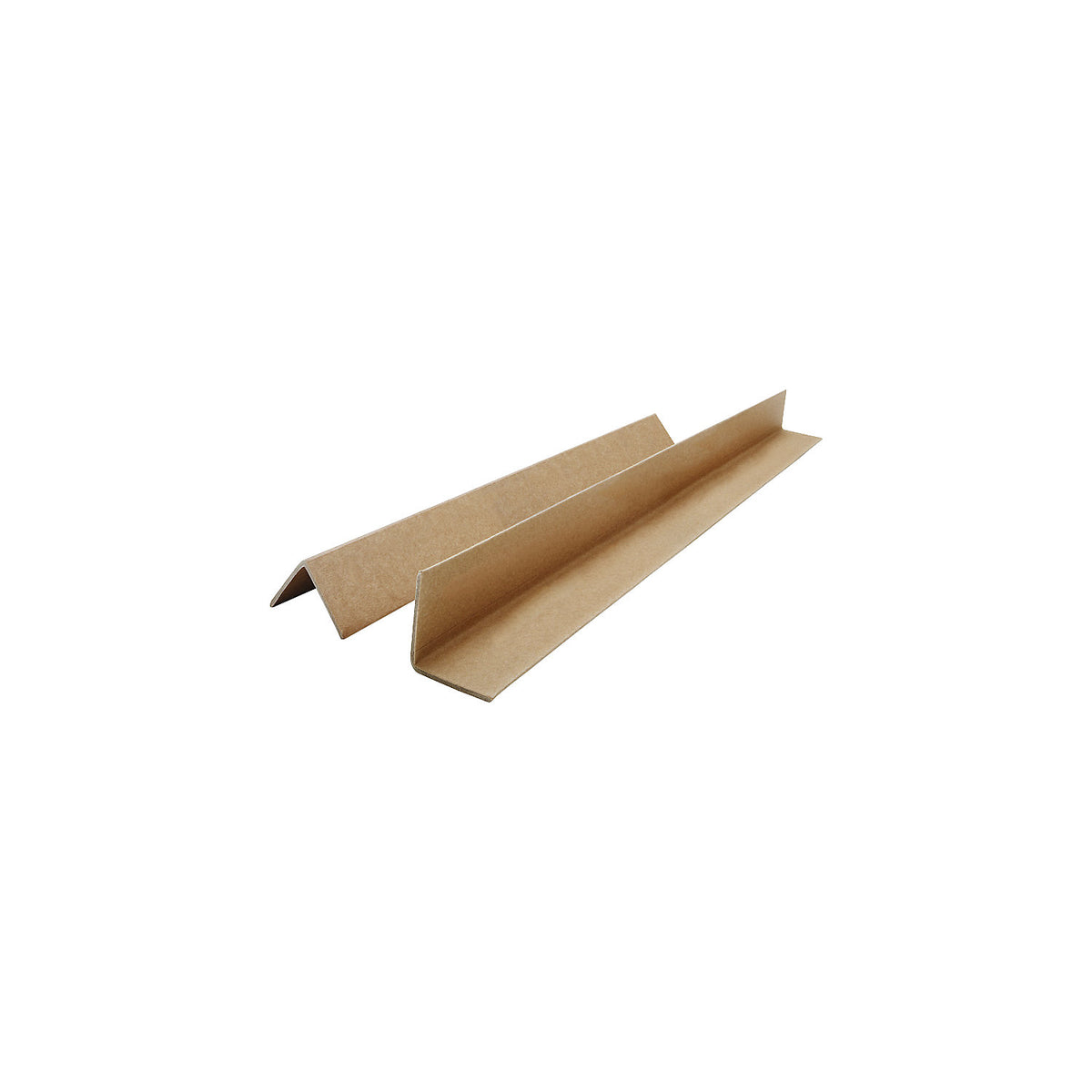 Edge protection strip, made of solid cardboard, 2 mm, leg 50 x 50 mm, length 350 mm, pack of 100.