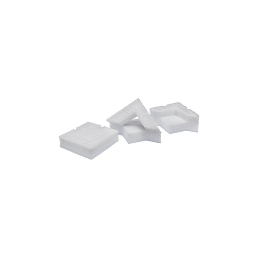 Protective corners, folding, side dimensions 150 x 150 mm, pack of 100, foam thickness 43 mm.