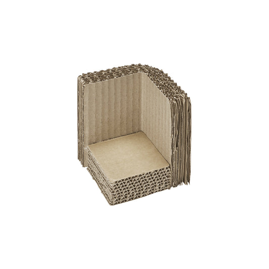 Corrugated cardboard padding, corners, baseline, pack of 100.