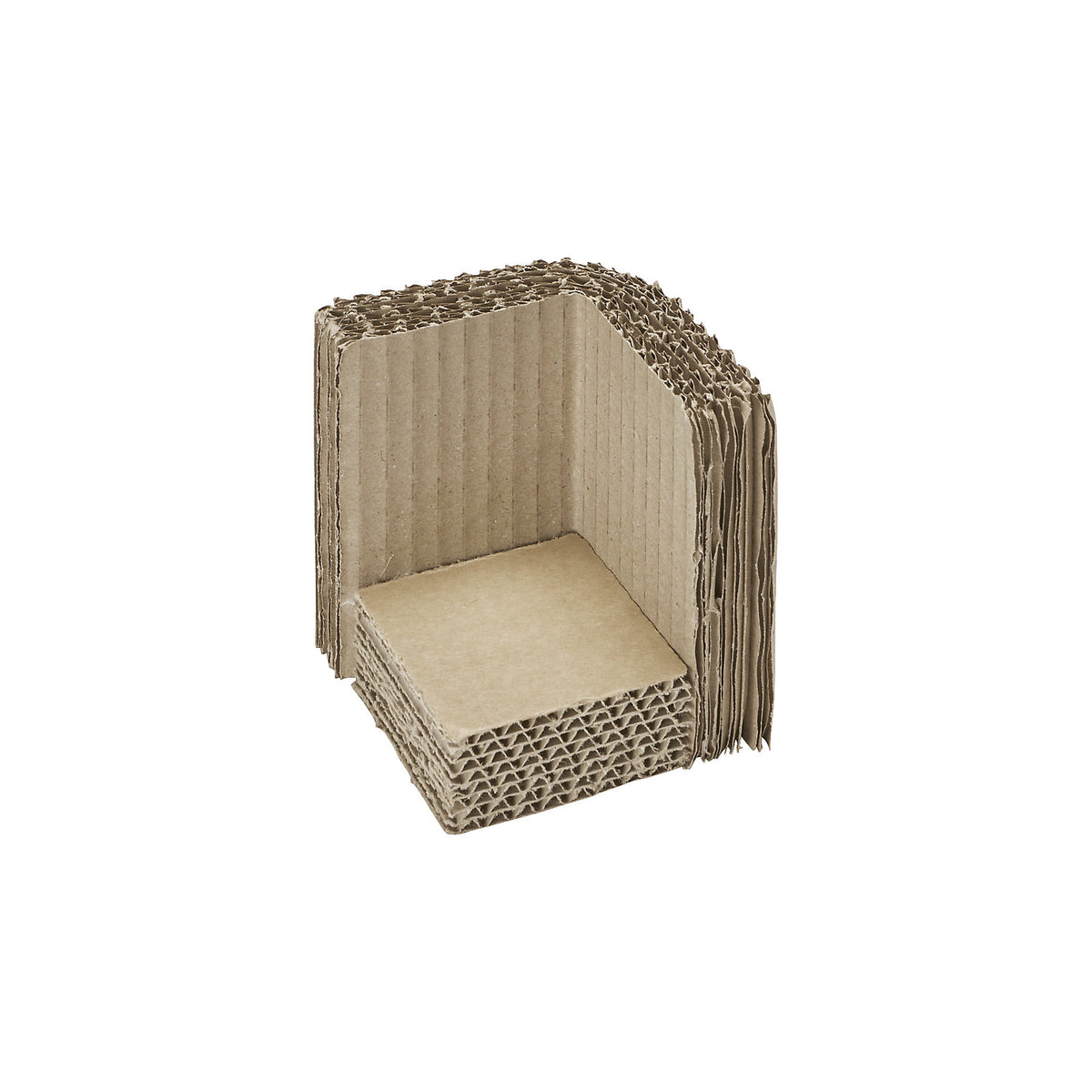 Corrugated cardboard padding, corners, baseline, pack of 100.