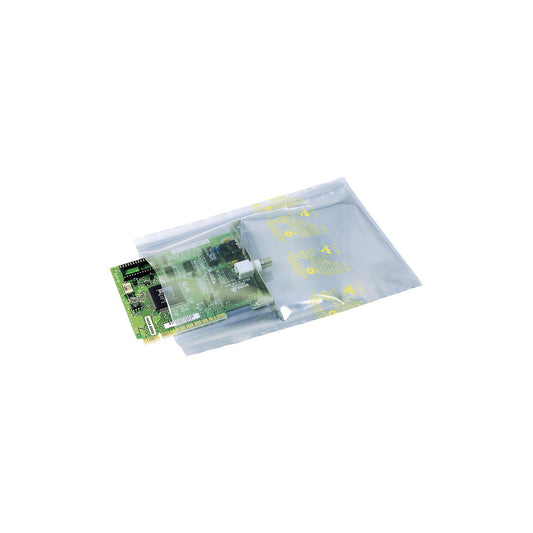 ESD grip seal bags, material thickness 75 µm, pack of 1000, WxL 152 x 203 mm.