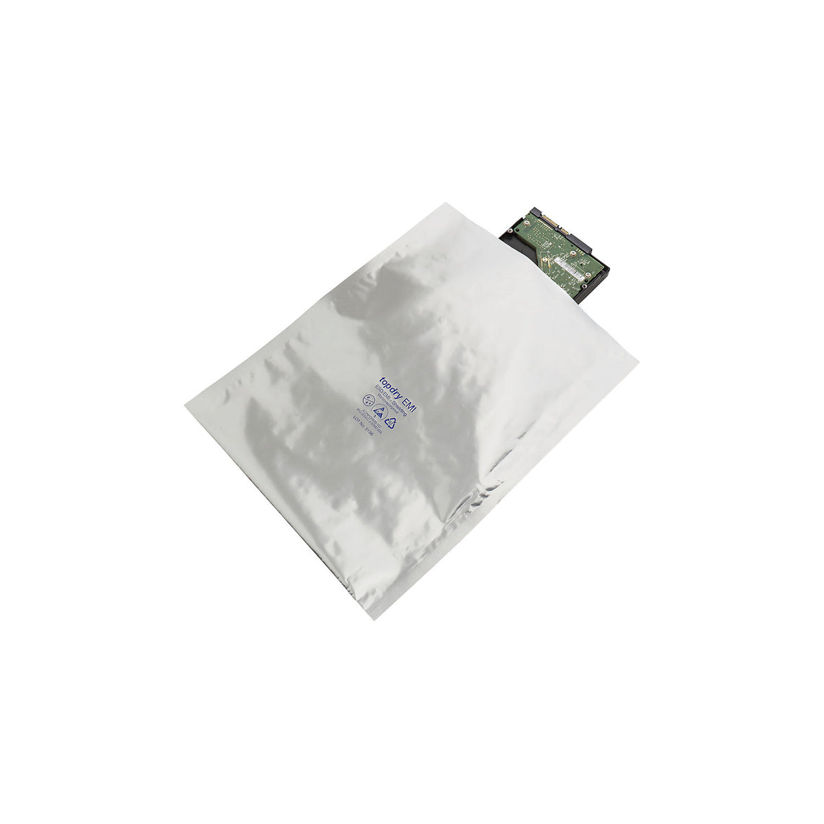 EMI shielding bag, ESD, material thickness 100 µm, WxL 457 x 457 mm, pack of 100.