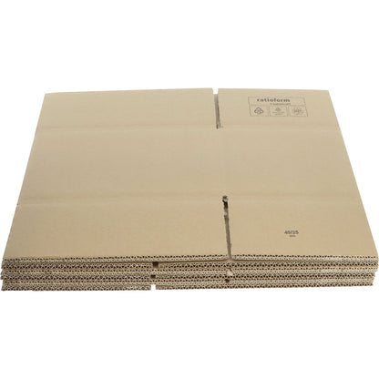 Folding corrugated cardboard box, length 600 - 799 mm, internal dimensions 600 x 600 x 200 mm, pack of 5.