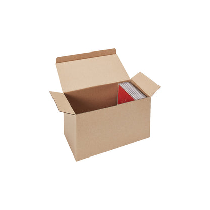 CD box, with cover, pack of 25, LxWxH 266 x 130 x 146 mm, for 25 CDs.