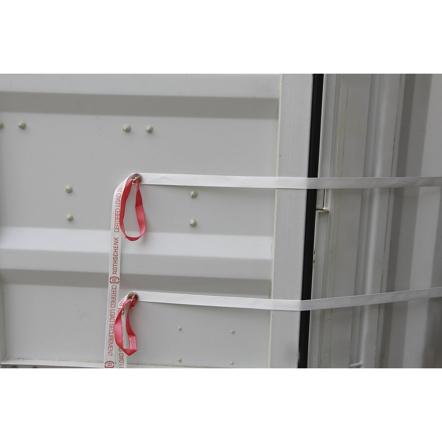 Container lashing system, 4000 daN, 1 vertical strap, 2 horizontal straps, pack of 2.
