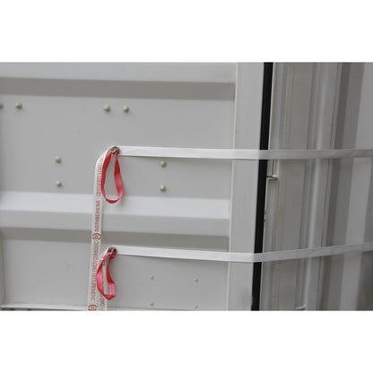 Container lashing system, 4000 daN, 1 vertical strap, 2 horizontal straps, pack of 2.