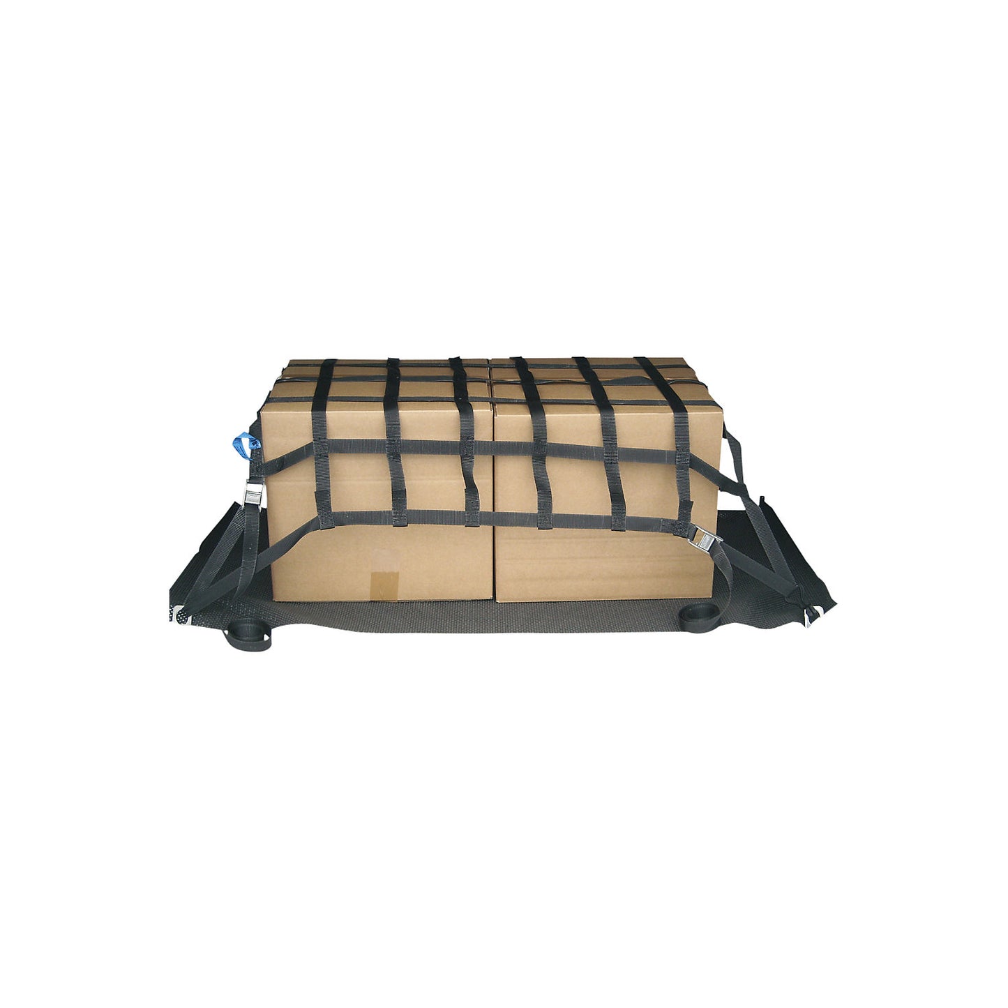 Load securing net, 100% polyester, 200 daN, LxW 900 x 900 mm.