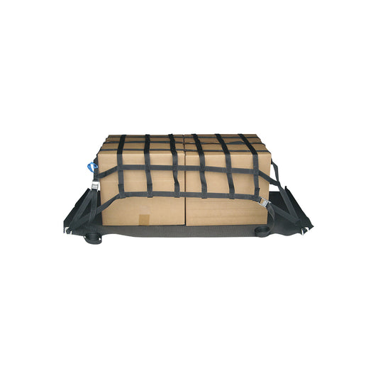 Load securing net, 100% polyester, 200 daN, LxW 900 x 900 mm.