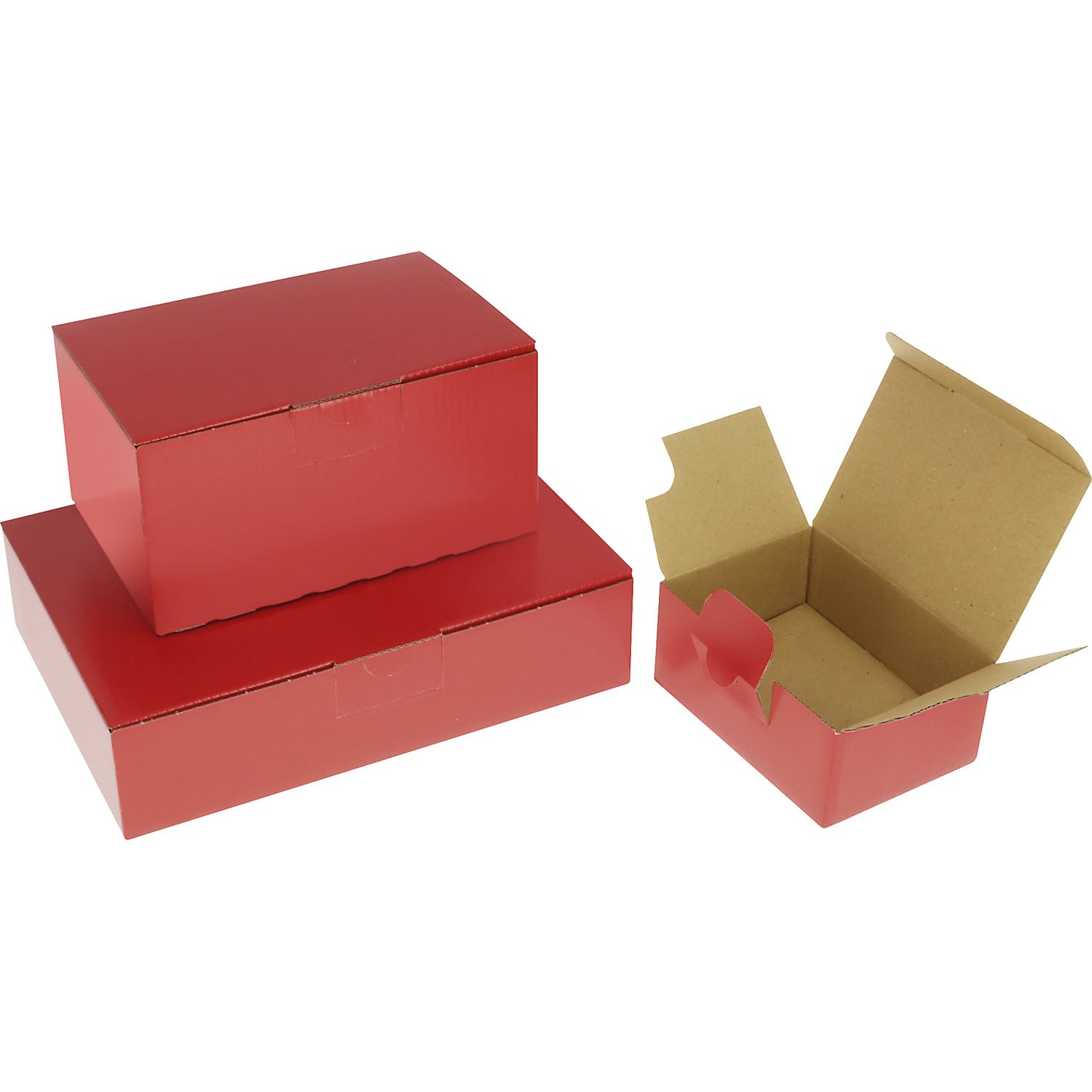 Quick box, red, pack of 20, internal dimensions 165 x 110 x 80 mm.