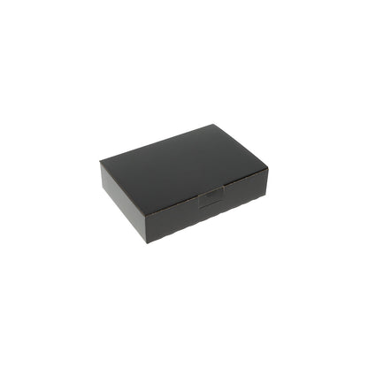 Quick box, black, pack of 20, internal dimensions 220 x 155 x 50 mm.