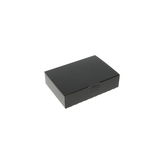 Quick box, black, pack of 20, internal dimensions 220 x 155 x 50 mm.