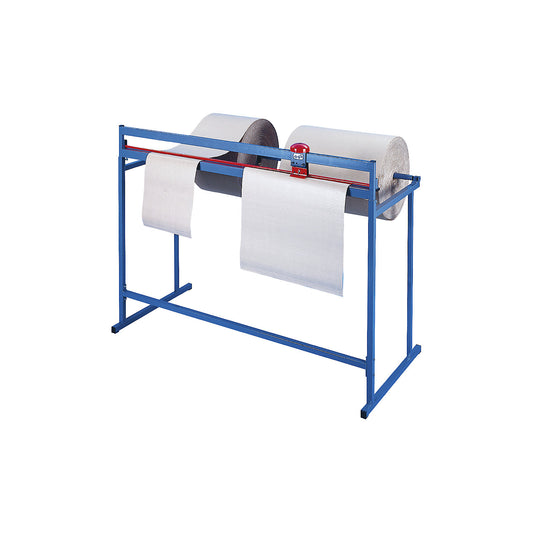 Dispenser stand with cutter, stationary, for roll width 1250 mm, height 1060 mm.
