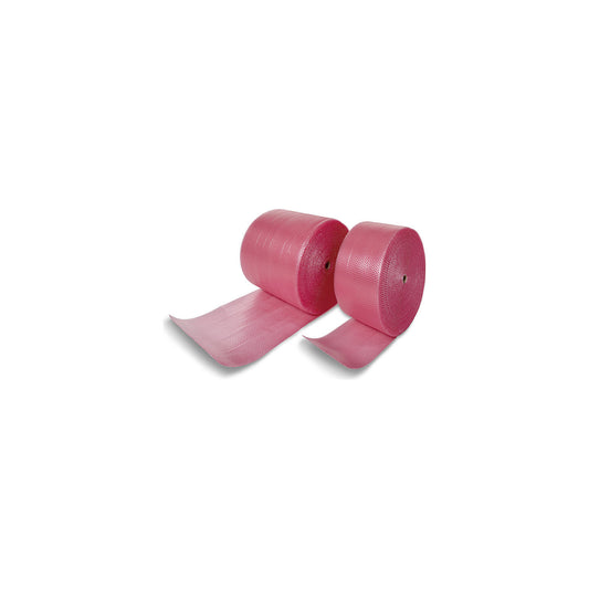 Dissipative, antistatic ESD bubble wrap film, 2 layer, 65 µm, 800 mm wide.