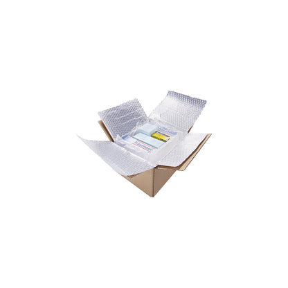 PET metallised bubble wrap film, 3 layer, 110 µm, roll width 600 mm, length 50 m.