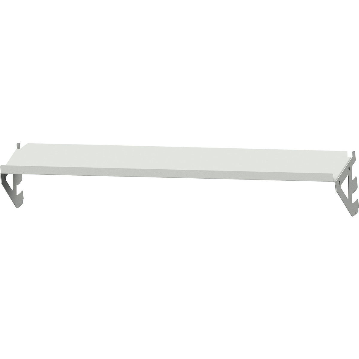 Shelf with adjustable inclination, mounting bracket at top, width 800 mm, 763 x 160 mm, grey.