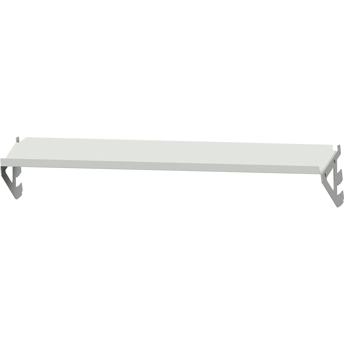 Shelf with adjustable inclination, mounting bracket at top, width 800 mm, 763 x 160 mm, grey.