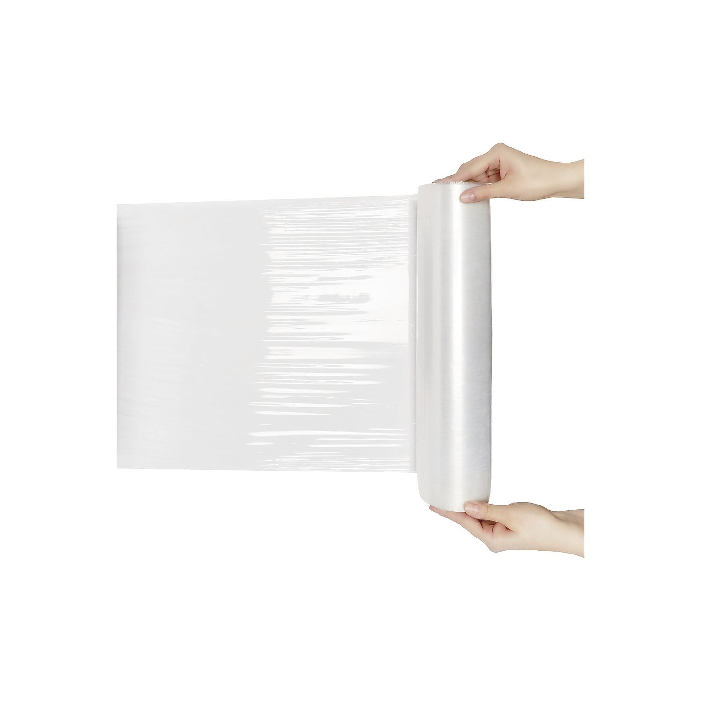 Stretch film, pre-stretched, pack of 3, material thickness 9 µm.