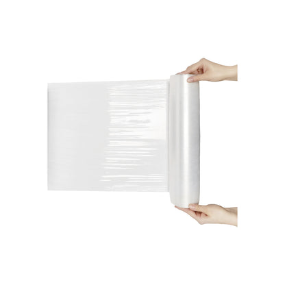 Stretch film, pre-stretched, pack of 3, material thickness 9 µm.