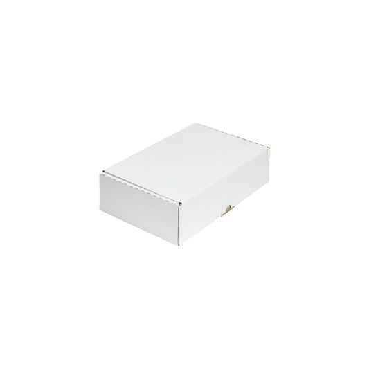 Folding box, single fluted, white, internal dimensions 240 x 178 x 60 mm, C5, pack of 25.
