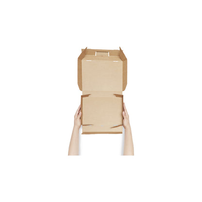 Folding box, with tuck top, internal dimensions 220 x 155 x 55 mm, white, A5, pack of 50.